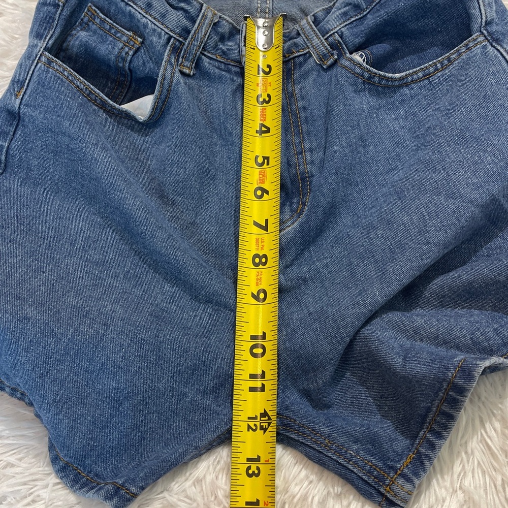 SHEIN Blue Jean Shorts for Women SIZE 4 - Picture 2 of 7